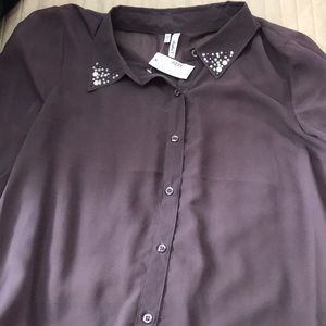 NWT Maurice’s long sleeve sheer top!